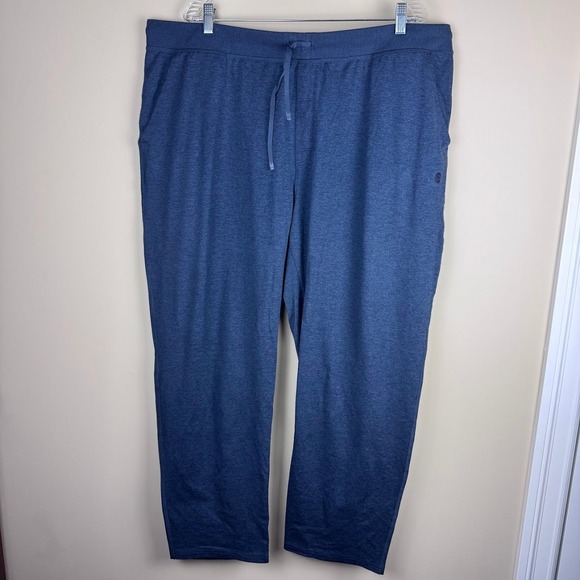 LL Bean Mens VentureSoft Pants Blue XXXL 30" Drawstring Waist Casual Relaxed Fit - Picture 2 of 6
